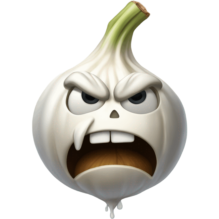 Angry garlic  emoji