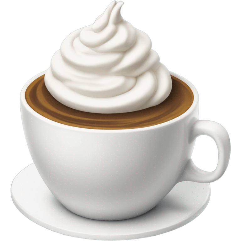 coffe with whipped cream emoji