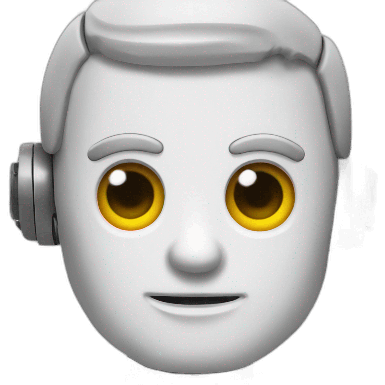 macron half robot emoji