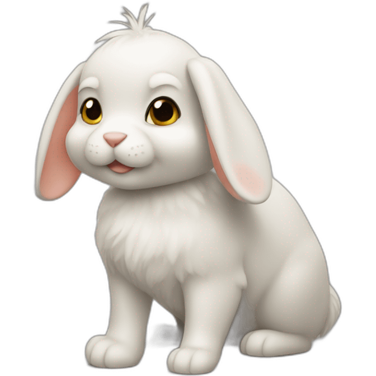 Pince sur un lapin emoji