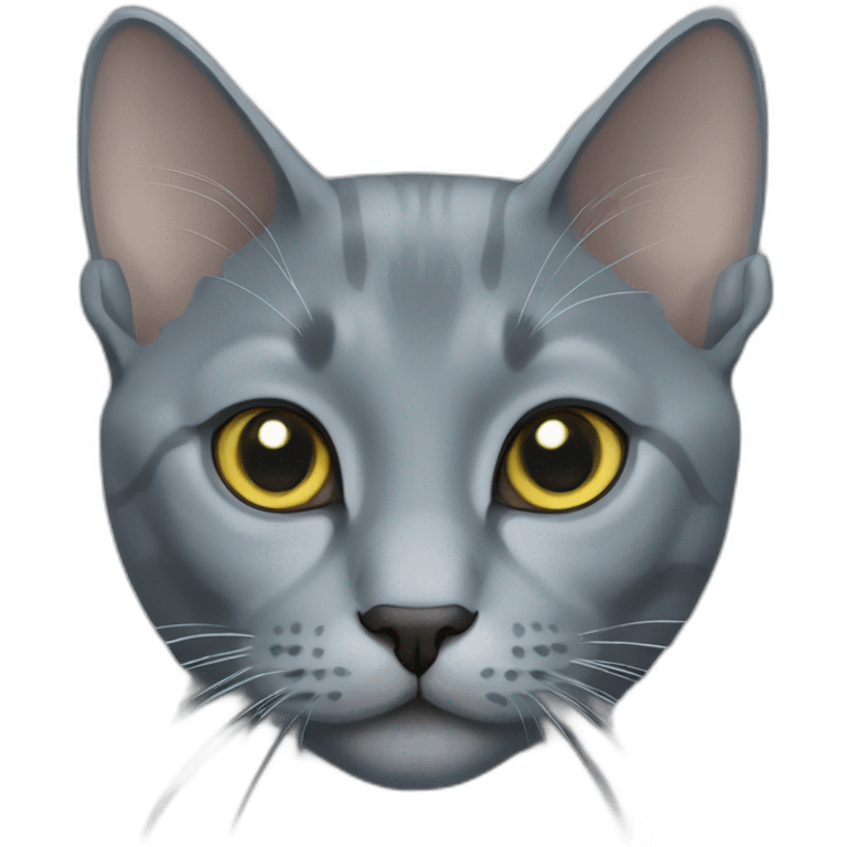 Cat Russian blue emoji