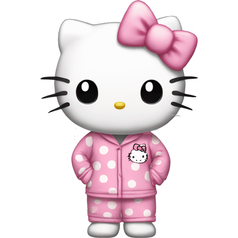 Hello Kitty en pyjama hello kitty  emoji