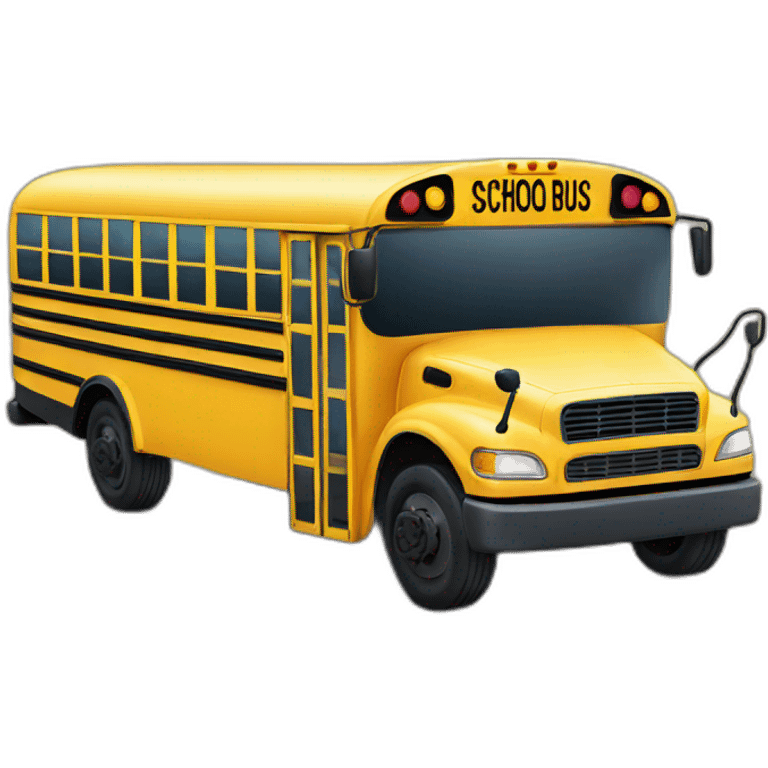 school bus emoji