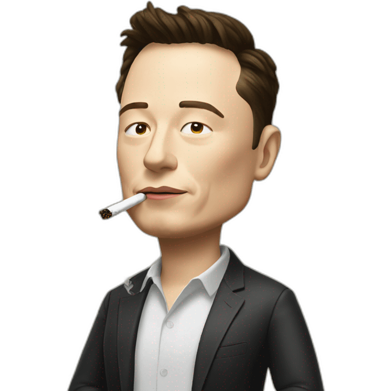 elon musk smoking weed emoji