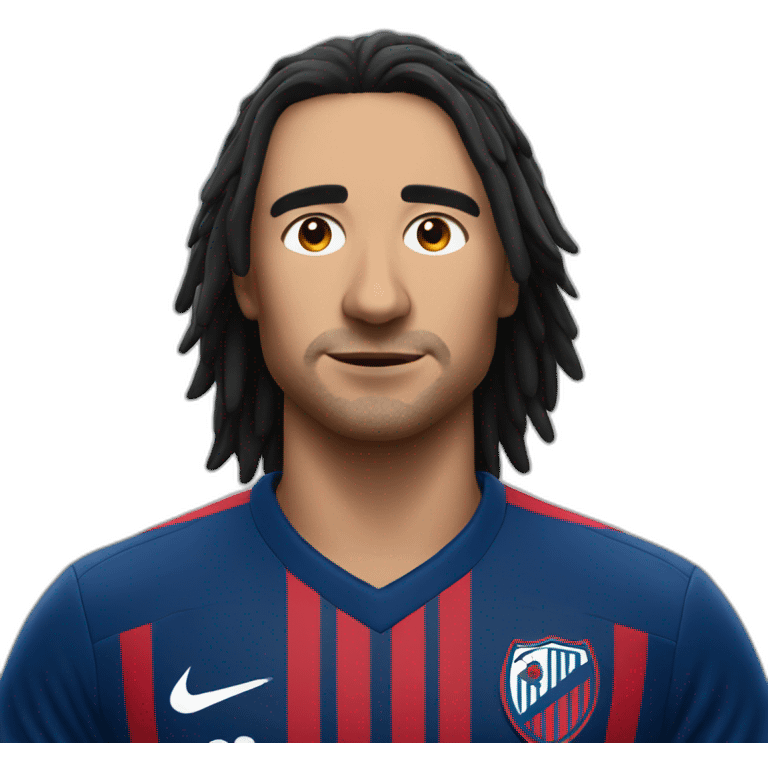 a crow wearing a san lorenzo soccer shirt emoji