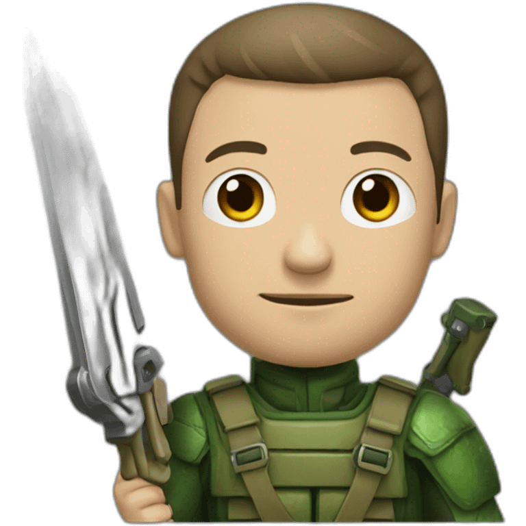 zelenskiy and weapon emoji