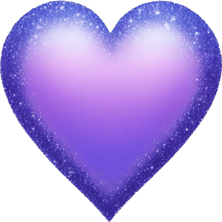 sparkly indigo-lilac-gradient heart emoji