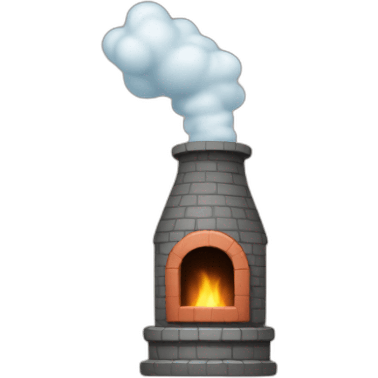 cute chimney farting emoji