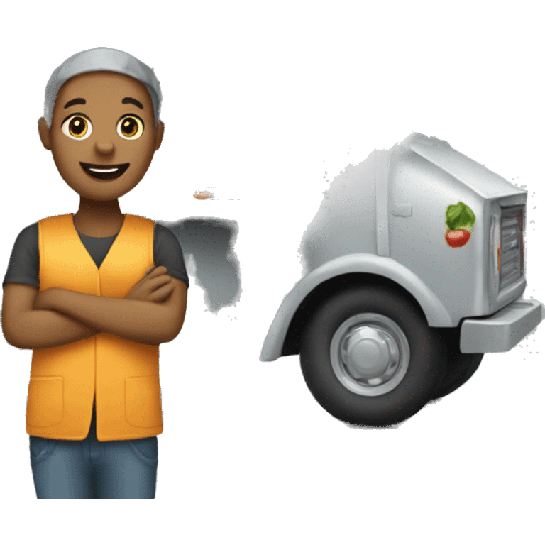 person working at a food truck emoji