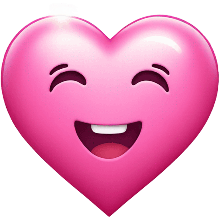 Cute heart with shining  emoji