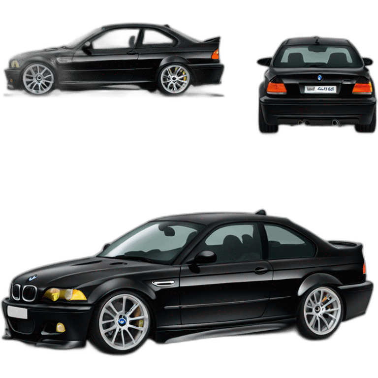 E46 BMW couleur noir emoji