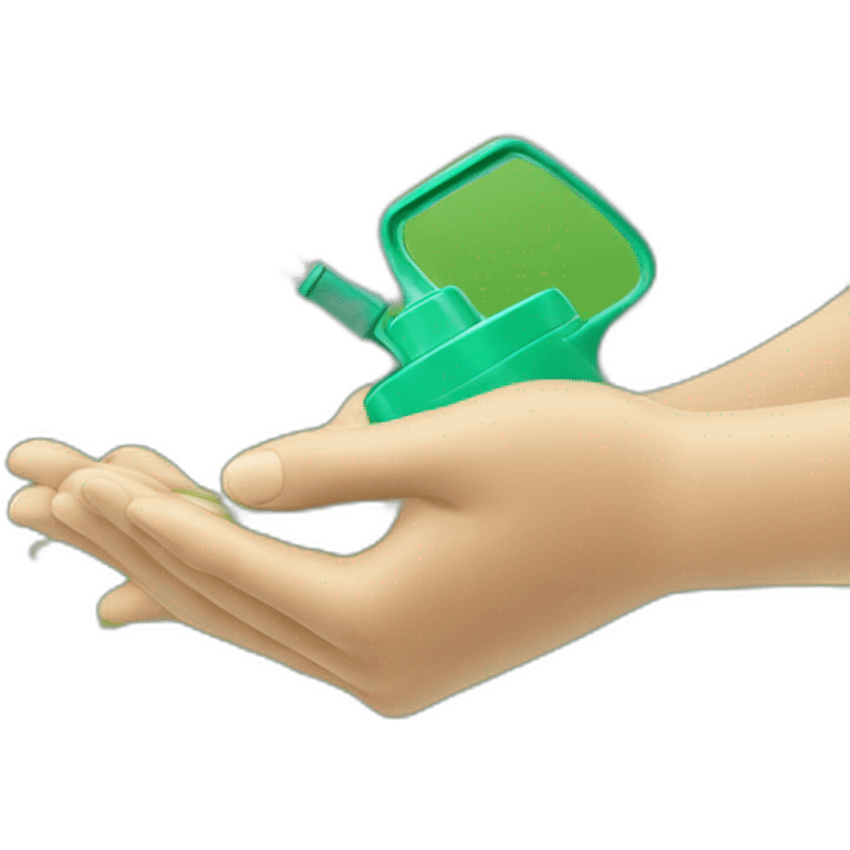 hands sprayer for garden emoji