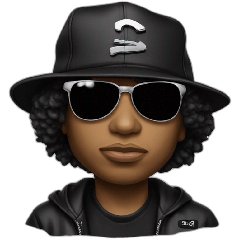 Eazy e with a compton hat emoji