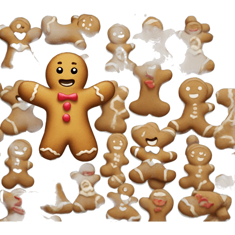 cute gingerbread man  emoji