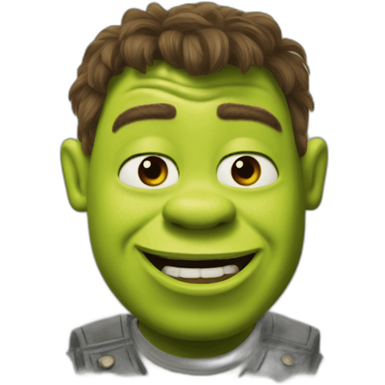 shrek as rick astley emoji