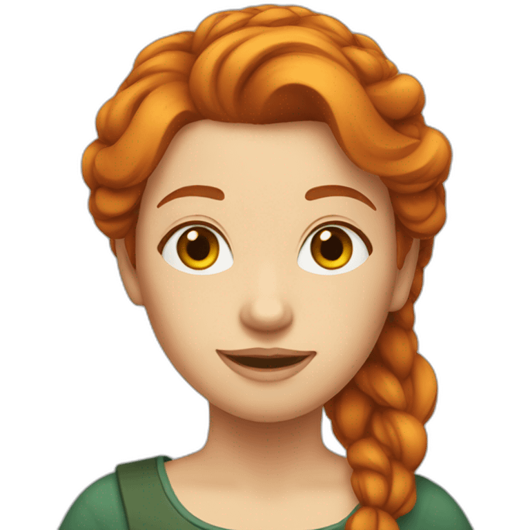 Femme rousse emoji