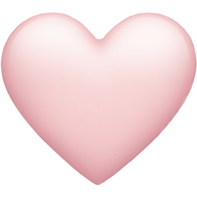 Pale pink heart emoji