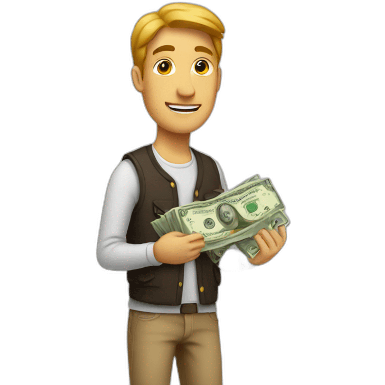 guy with money emoji