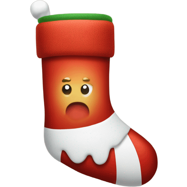 Christmas stocking emoji