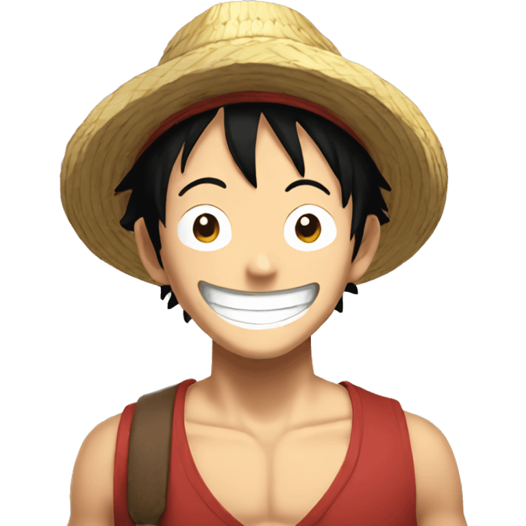 Luffy smiling  emoji