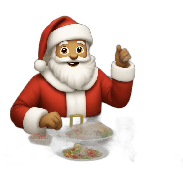 supper happy santa emoji