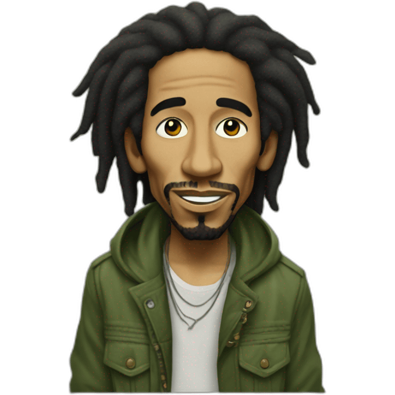 Hip Hop Bob Marley emoji