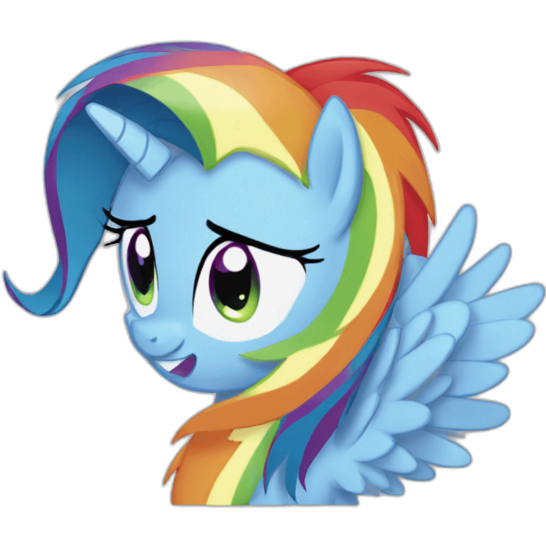 Rainbow dash emoji