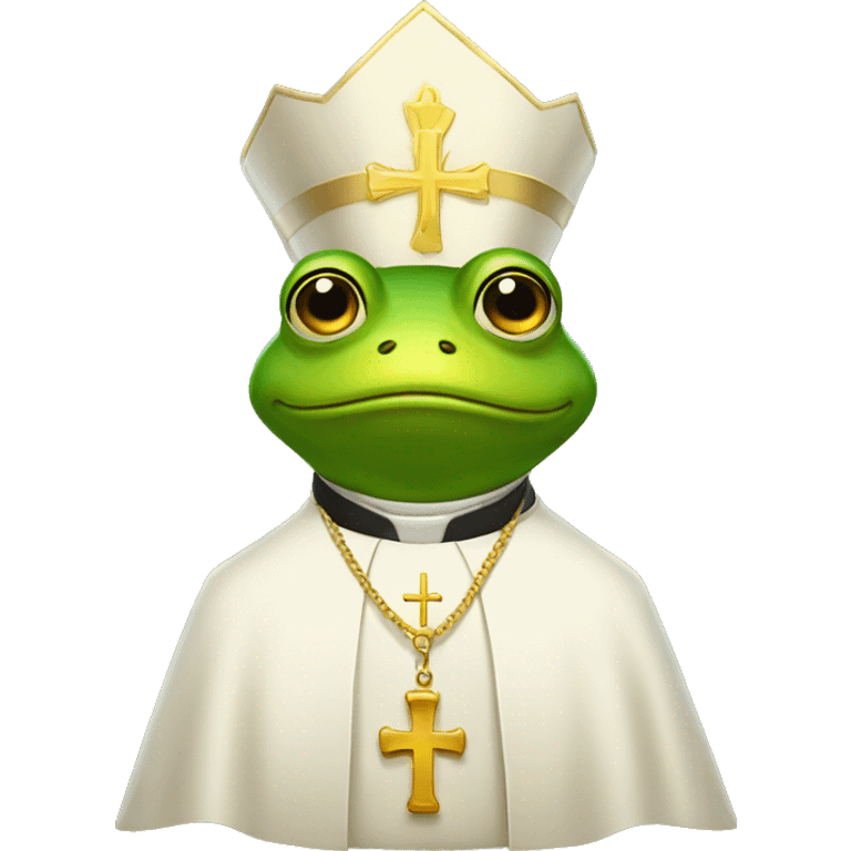 frog dressed as a priest emoji