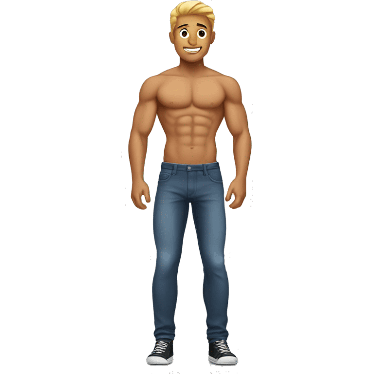 Guy with abs emoji