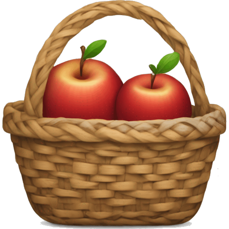 apples with a basket and a candle emoji