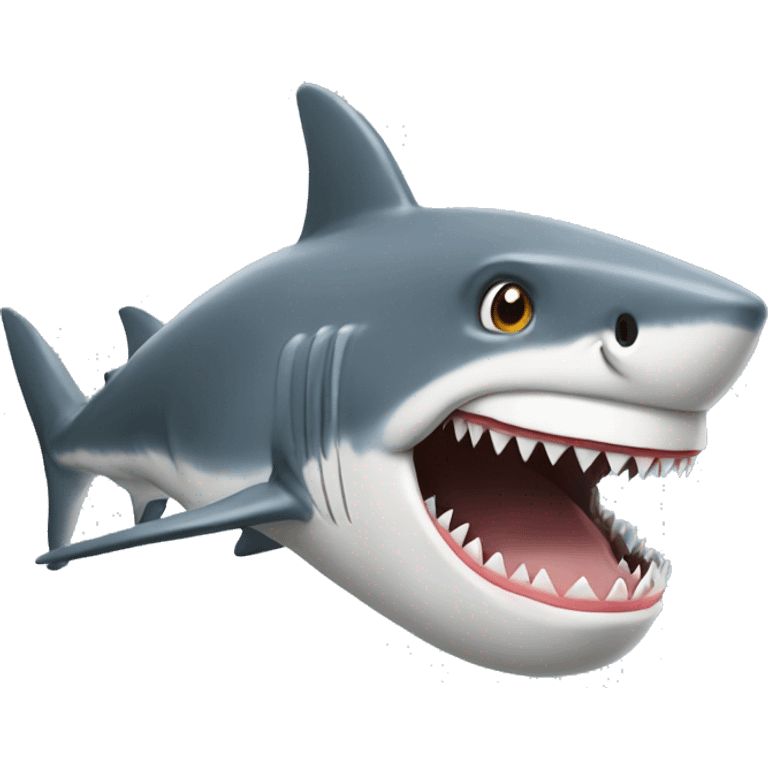 Donald trump as a shark emoji