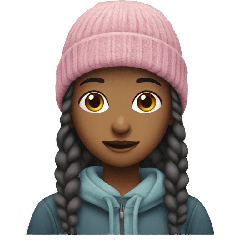 girl with beanie  emoji