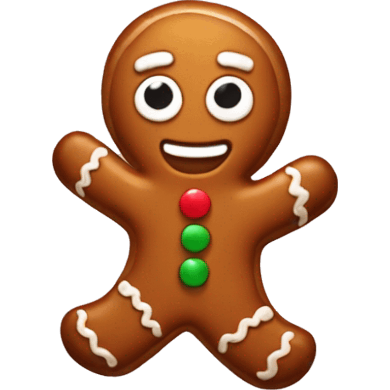 Gingerbread man emoji