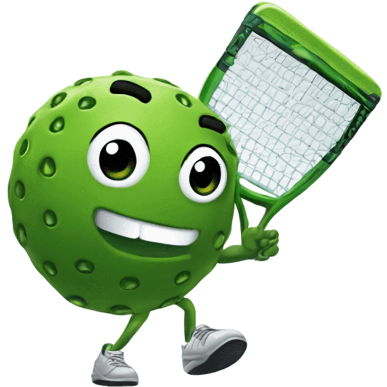 The sport pickle ball  emoji