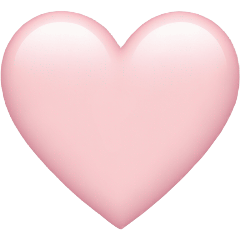 Plain pastel pink heart emoji