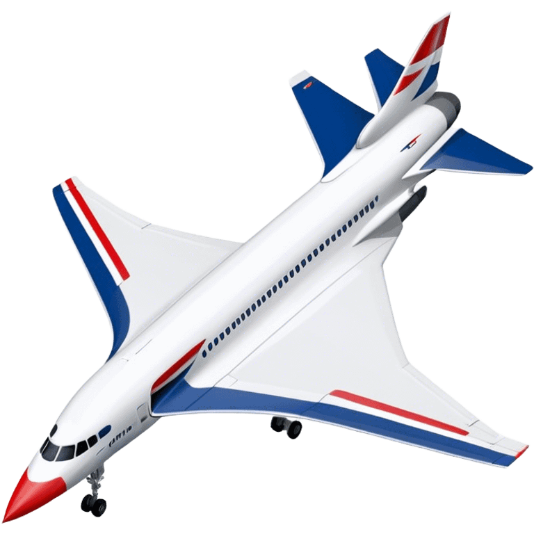 Concorde - British Airways (Model Year: 2020) (Iconic colour: White with blue and red) emoji