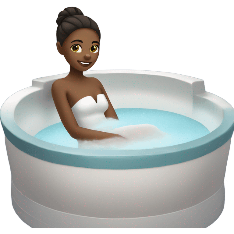 Girl in a spa emoji