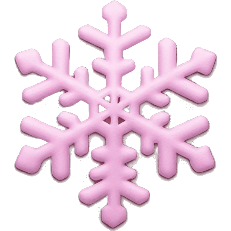 Pink snowflake emoji