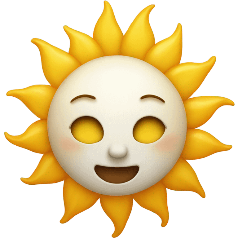 sun face emoji