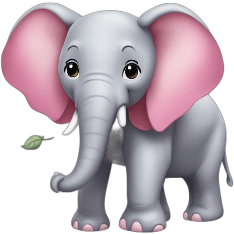 éléphant rose emoji