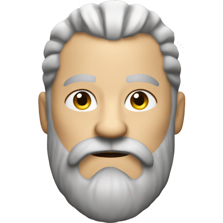 Ragnar Viking with grey beard and blond mustache emoji