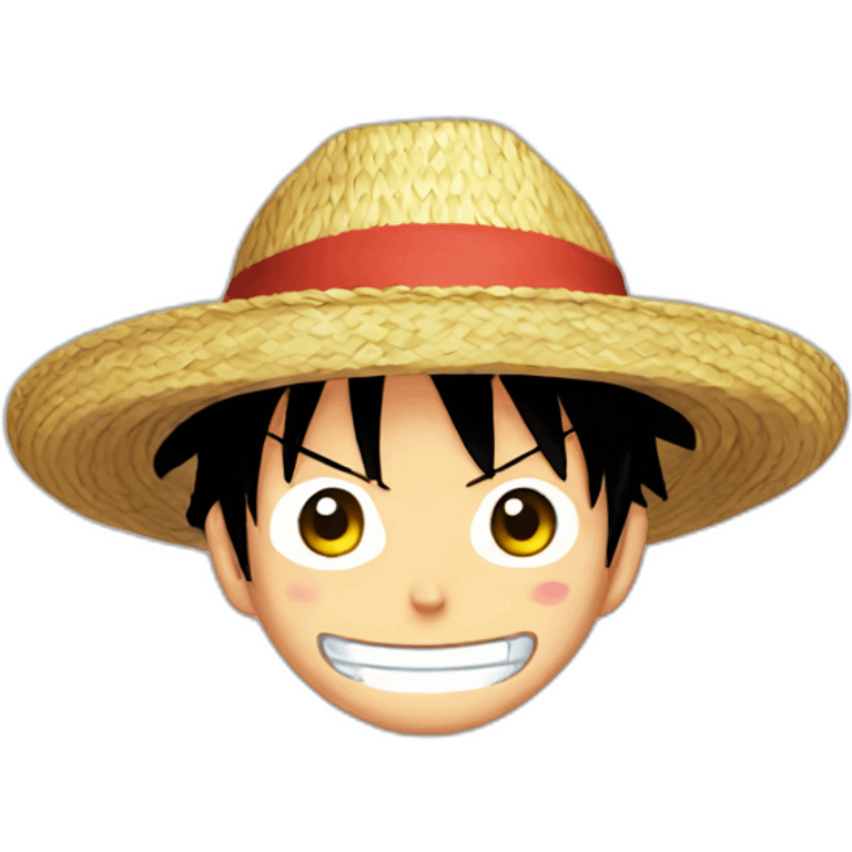 Luffy One Piece Straw Hat emoji