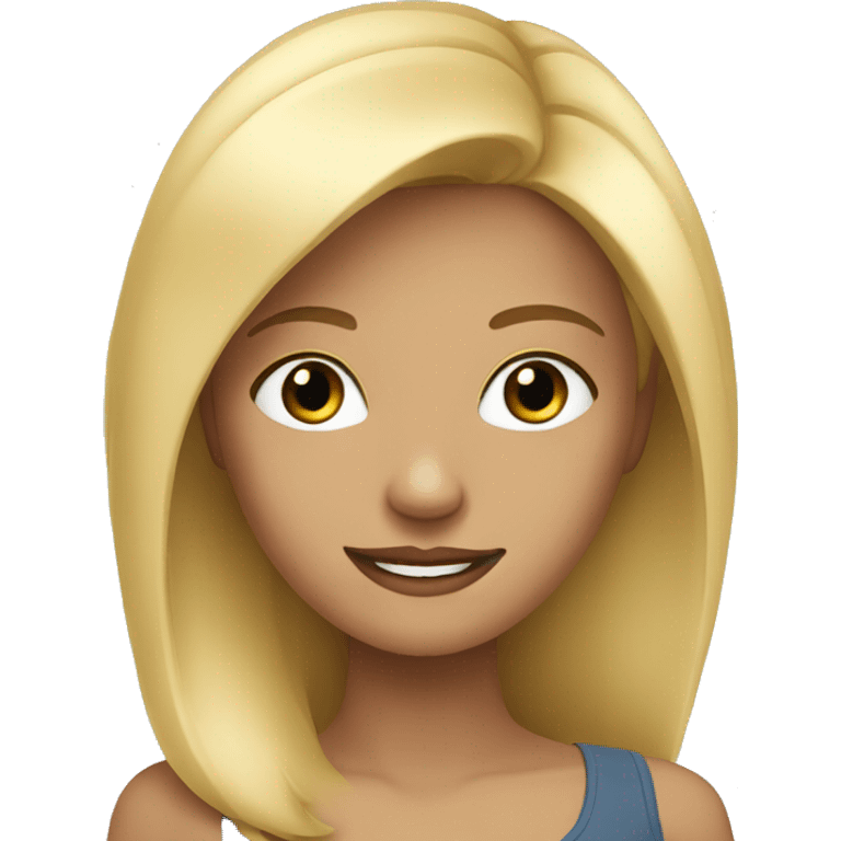 nice blonde girl  emoji