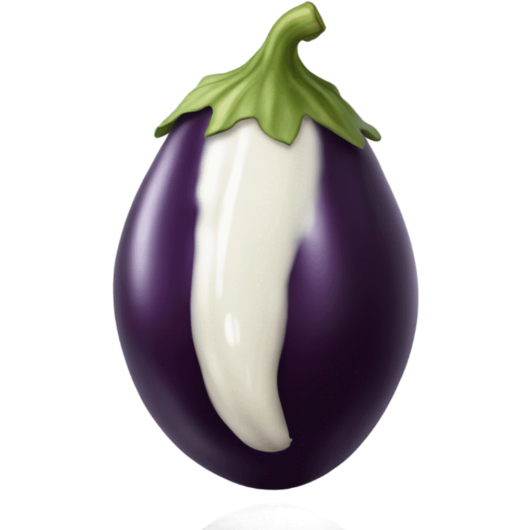 Eggplant leaking milk emoji