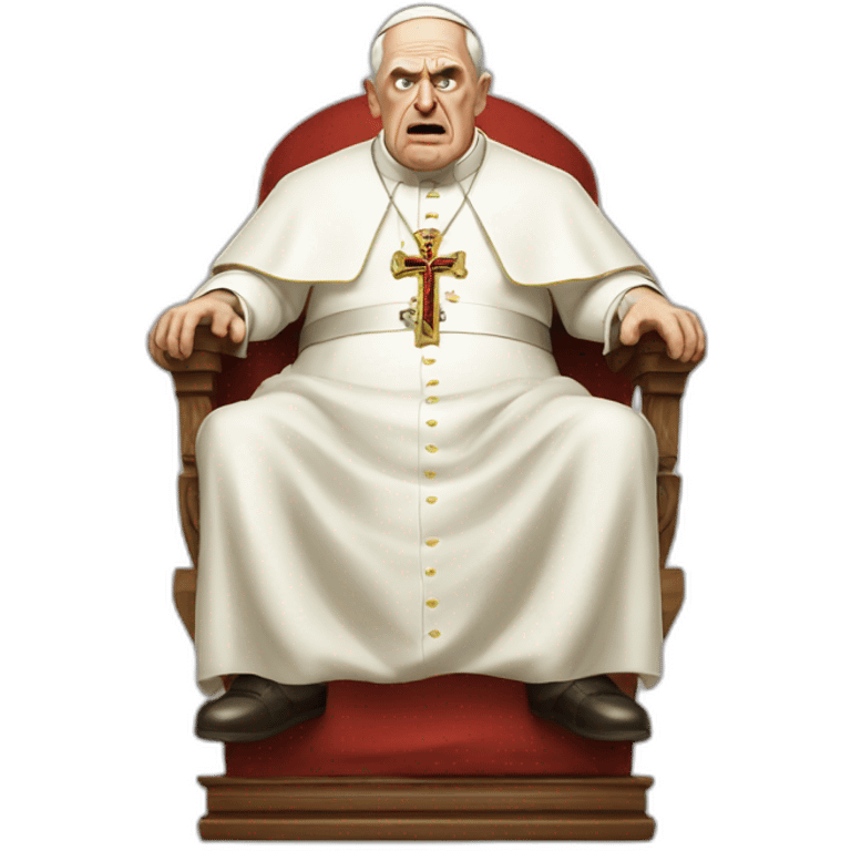 angry pope emoji