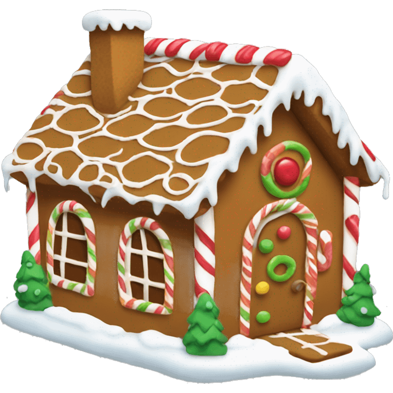 gingerbread house emoji