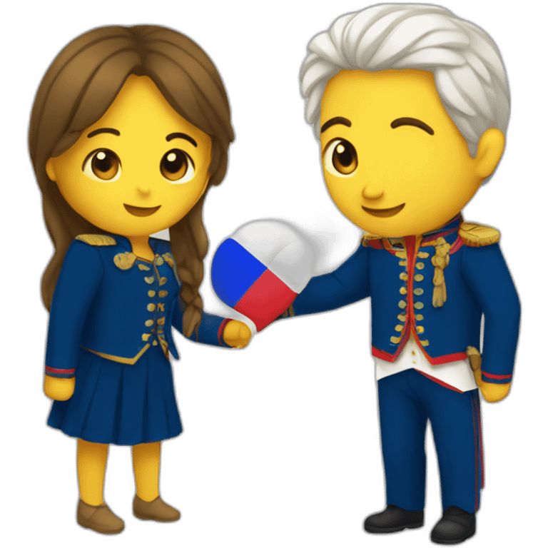 ecuador and france love emoji