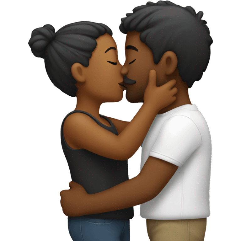 Kissing couple emoji