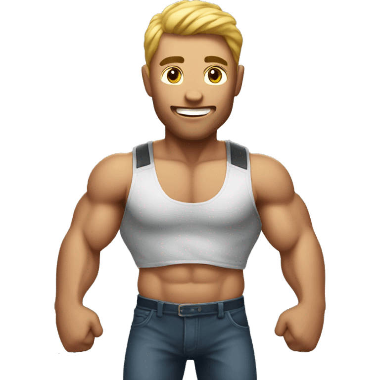 Man Showing His Muscular Body emoji