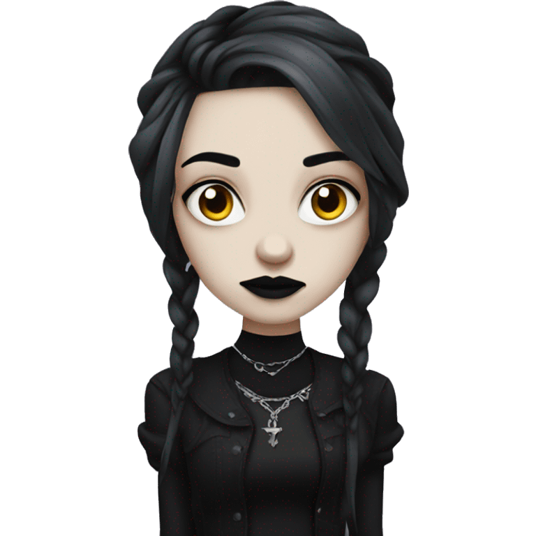 Goth girl emoji